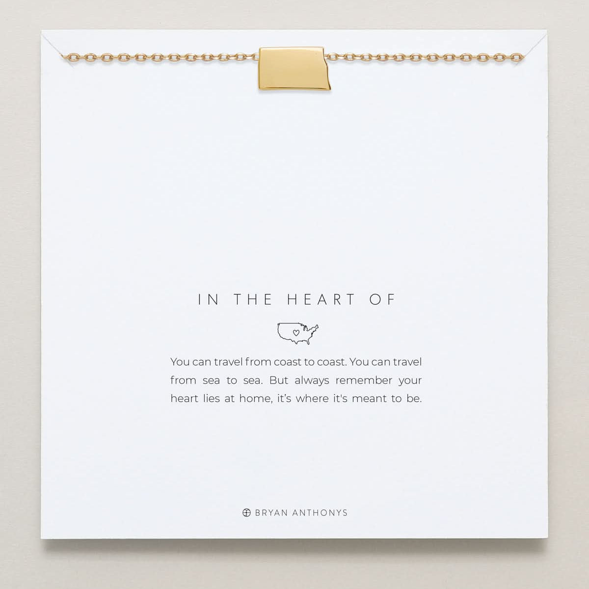 In The Heart Of Necklace — North Dakota on card