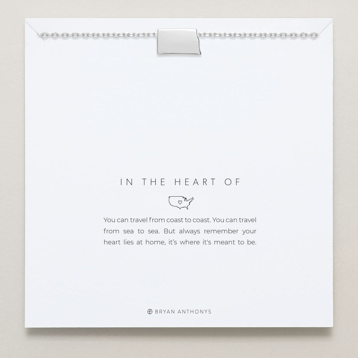 In The Heart Of Necklace — North Dakota carded
