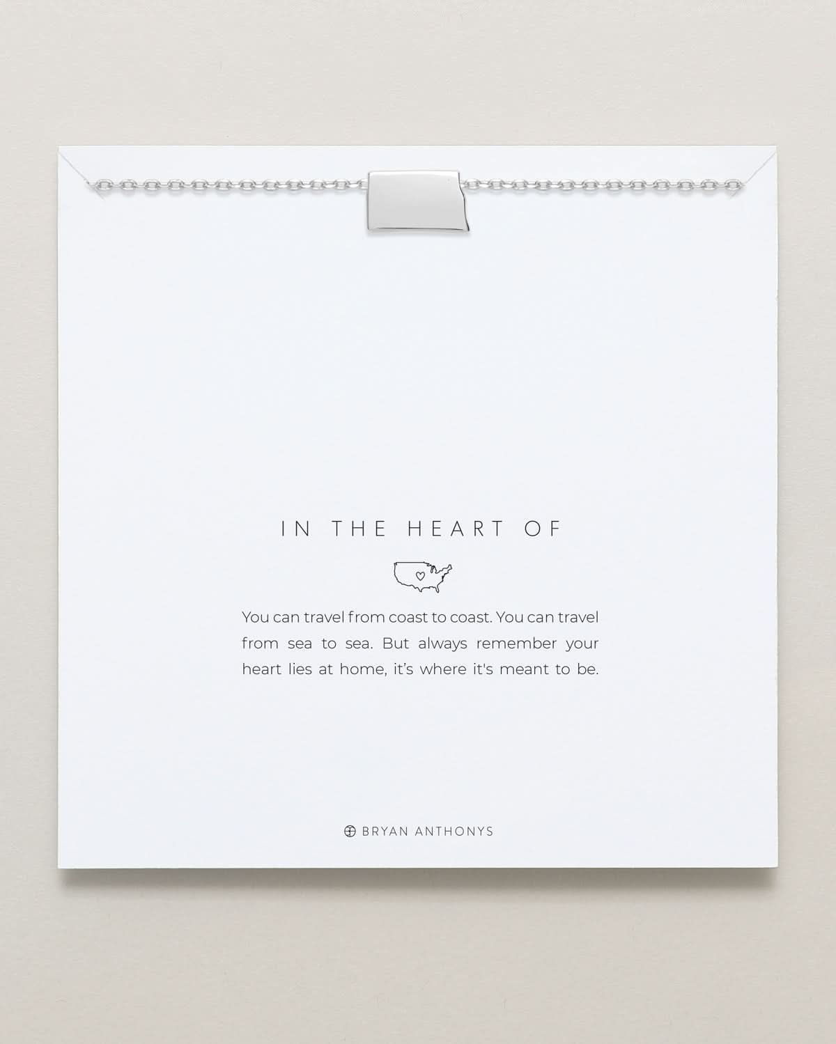 In The Heart Of Necklace — North Dakota carded