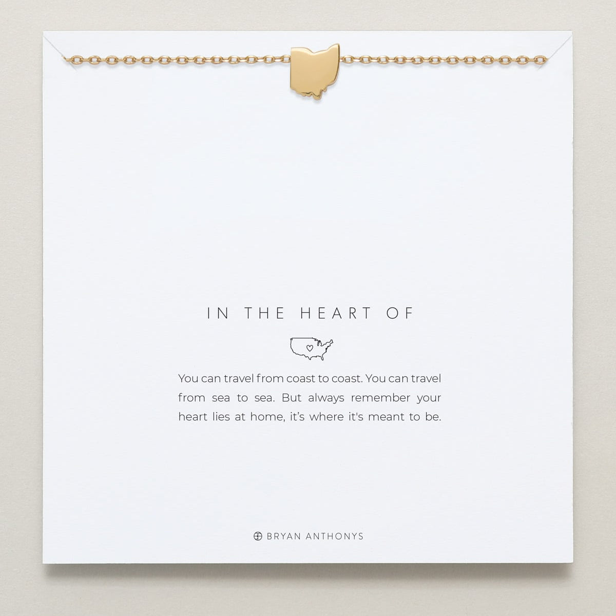 In The Heart Of Necklace — Ohio carded