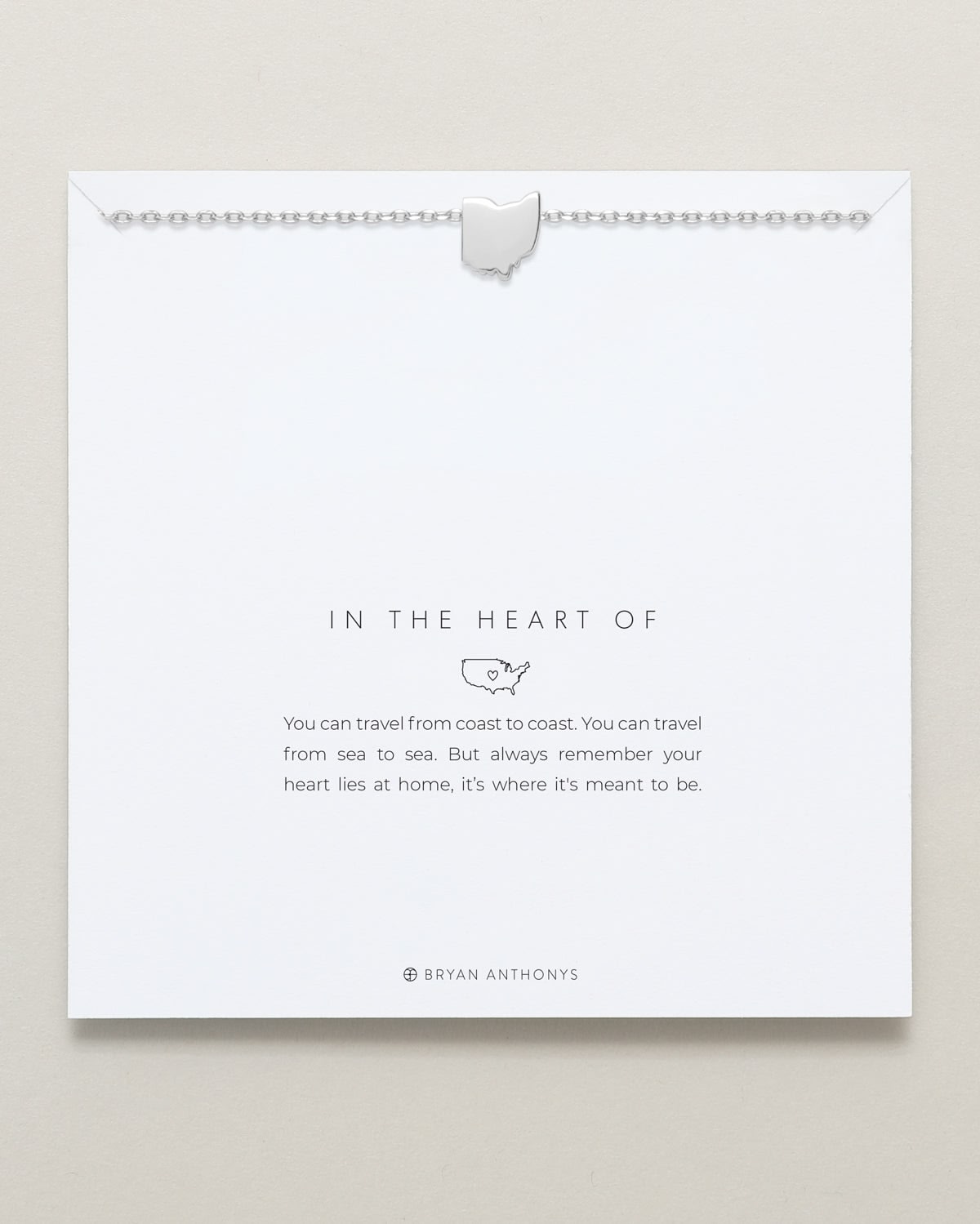 In The Heart Of Necklace — Ohio carded