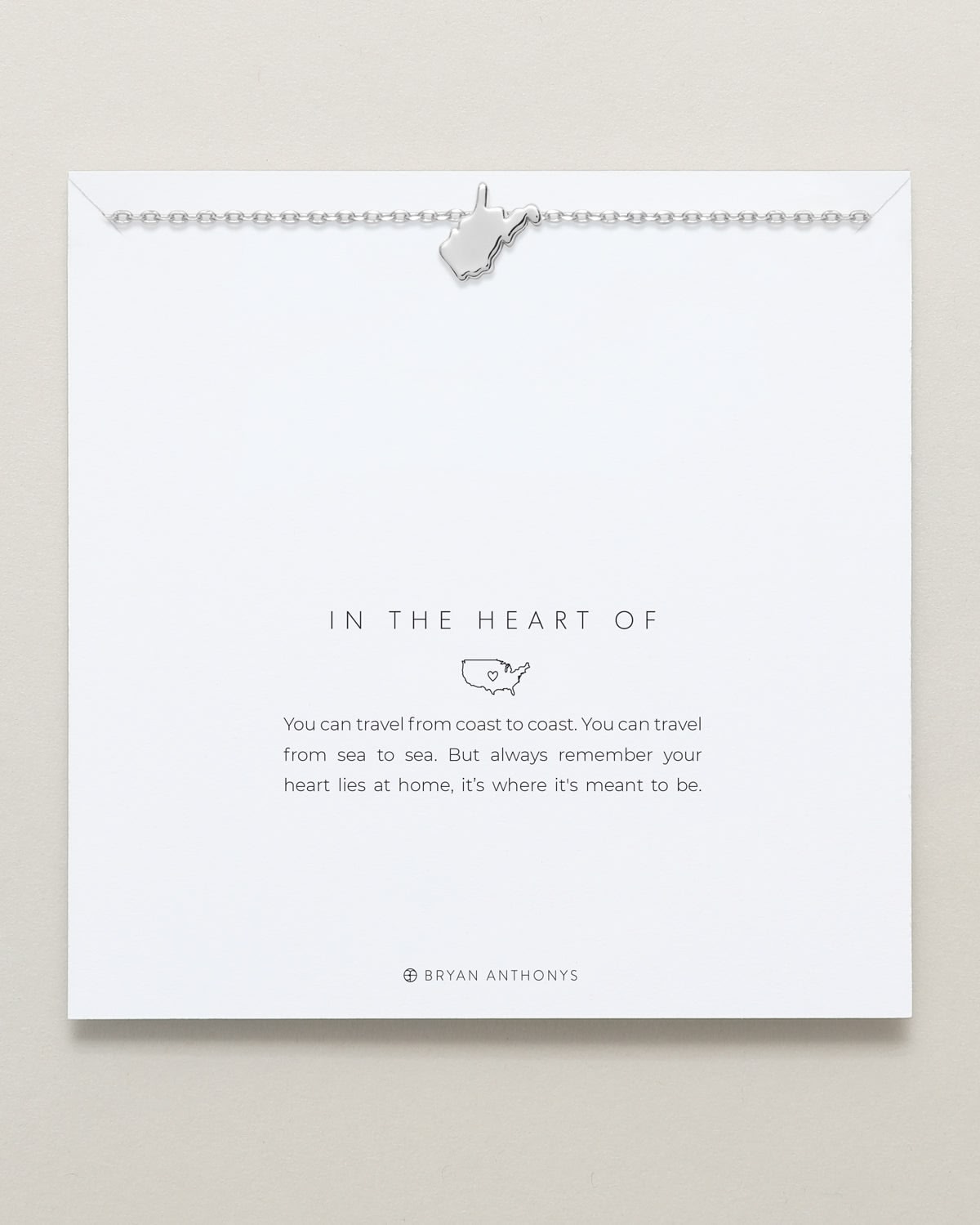 In The Heart Of Necklace — West Virginia carded