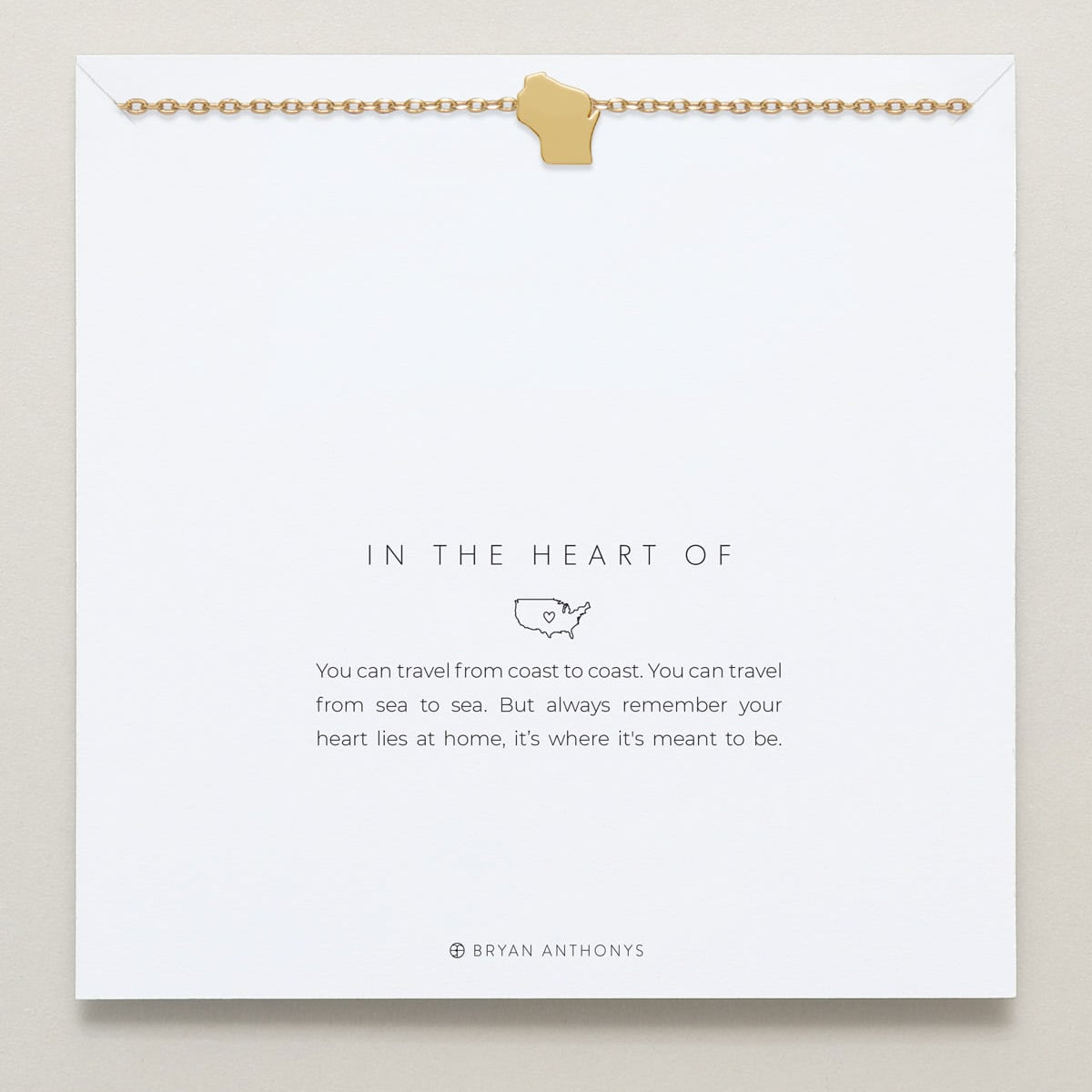 In The Heart Of Necklace — Wisconsin carded