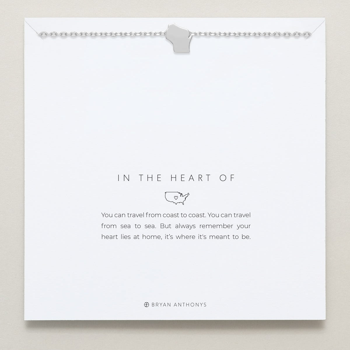 In The Heart Of Necklace — Wisconsin carded