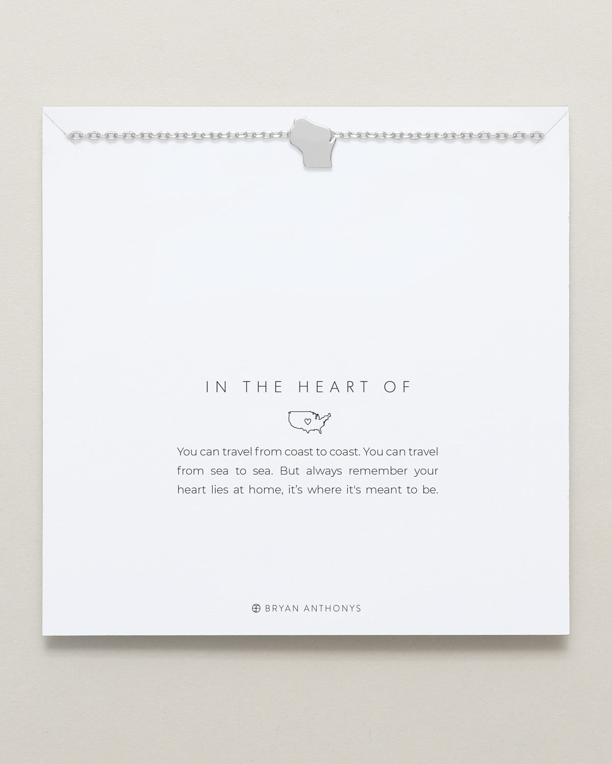 In The Heart Of Necklace — Wisconsin carded