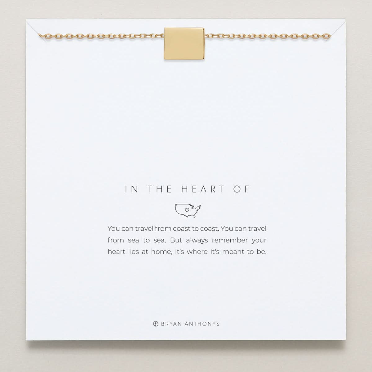 In The Heart Of Necklace — Wyoming carded
