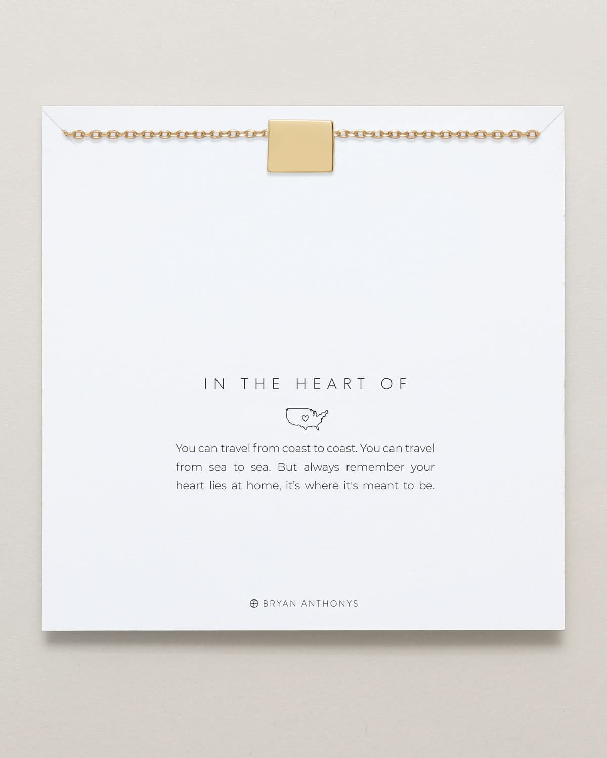 In The Heart Of Necklace — Wyoming carded