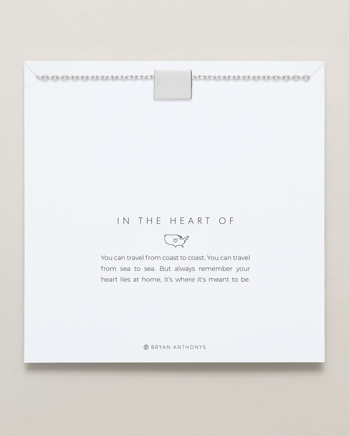In The Heart Of Necklace — Wyoming carded
