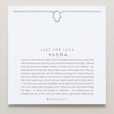 Bryan Anthonys Just For Luck Silver Hamsa Necklace On Card