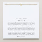 Bryan Anthonys Just For Luck Wishbone Necklace Gold On Card