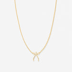 Bryan Anthonys Just For Luck Collection Wishbone Necklace Gold