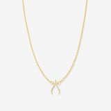 Bryan Anthonys Just For Luck Collection Wishbone Necklace Gold
