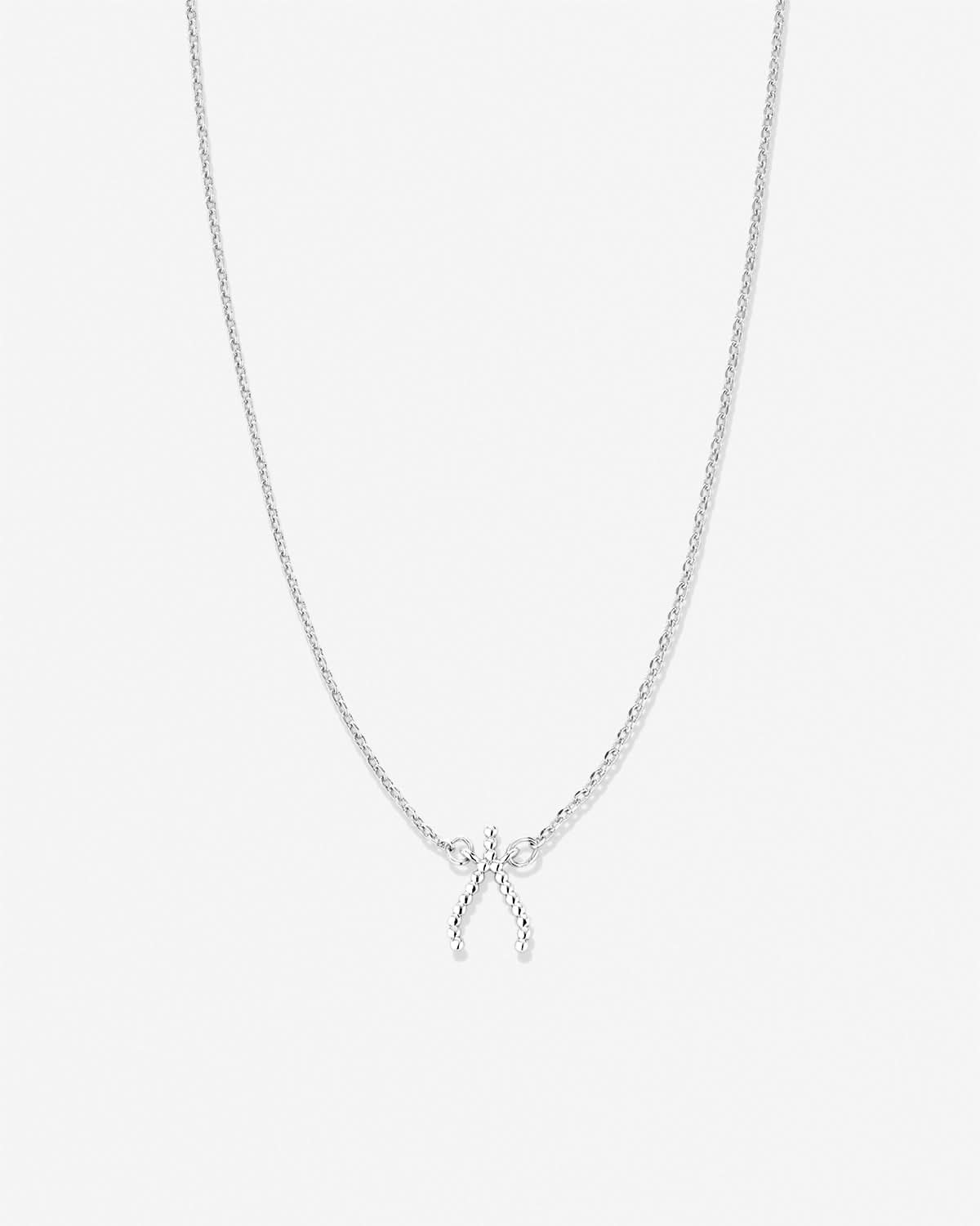 Bryan Anthonys Just For Luck Collection Wishbone Necklace Silver