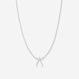 Bryan Anthonys Just For Luck Collection Wishbone Necklace Silver