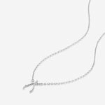 Bryan Anthonys Just For Luck Collection Wishbone Necklace Silver