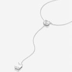 Bryan Anthonys Radiance Collection Emerald Cut Lariat Necklace Silver