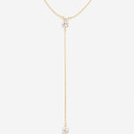 Bryan Anthonys Radiance Collection Pear Cut Lariat Necklace Gold