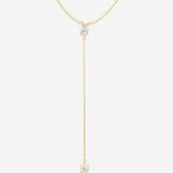 Bryan Anthonys Radiance Collection Pear Cut Lariat Necklace Gold
