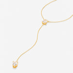 Bryan Anthonys Radiance Collection Pear Cut Lariat Necklace Gold