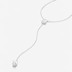 Bryan Anthonys Radiance Collection Pear Cut Lariat Necklace Silver