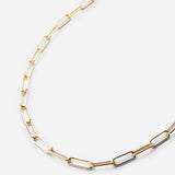 Bryan Anthonys Layers of You Connected Gold Bold Paperclip Chain Necklace Macro