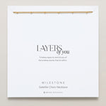 Bryan Anthonys Layers of You Collection Milestone Satellite Chain Necklace in Gold On Card