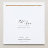 Bryan Anthonys Layers of You Collection Milestone Satellite Chain Necklace in Gold On Card