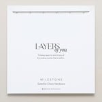 Bryan Anthonys Layers of You Collection Milestone Satellite Chain Necklace in Silver On Card