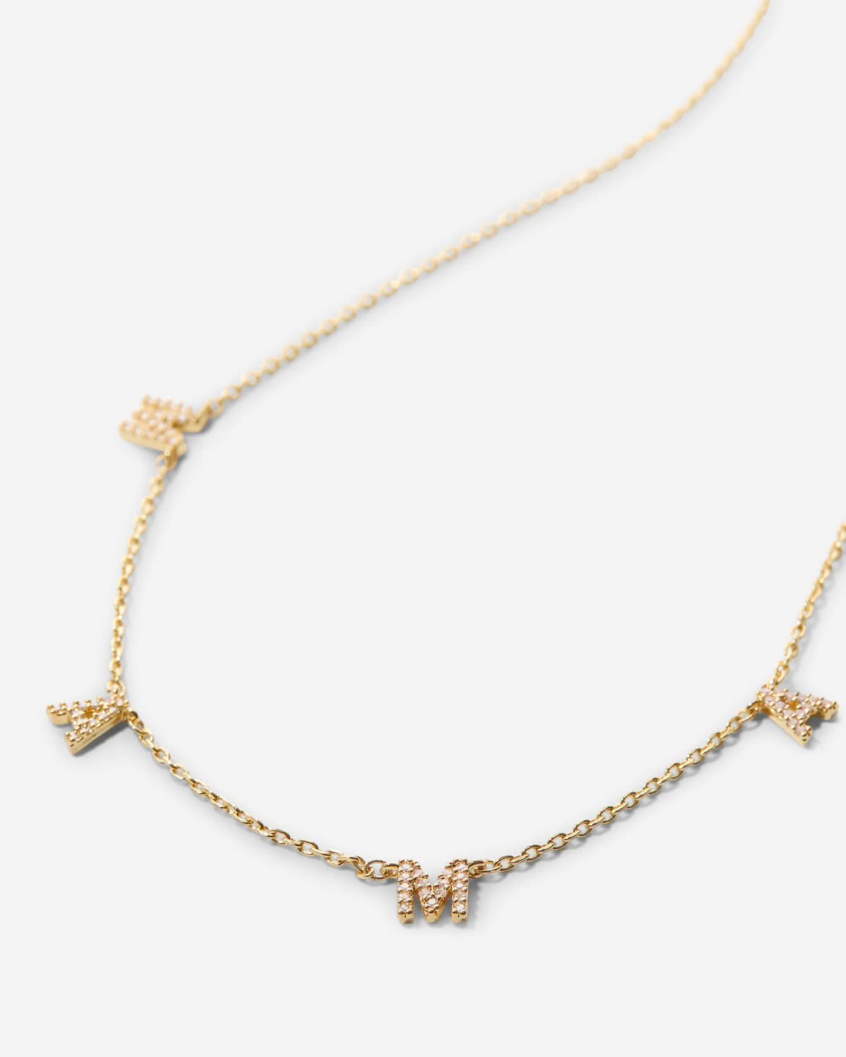Bryan Anthonys Mama Gold Pave Necklace Macro