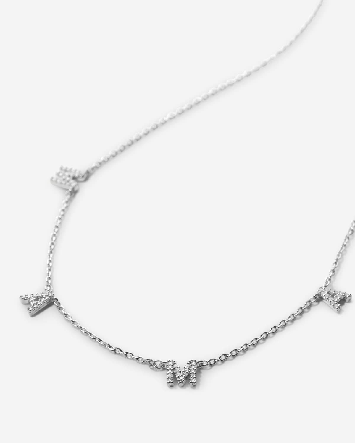 Bryan Anthonys Mama Silver Pave Necklace Macro
