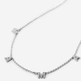 Bryan Anthonys Mama Silver Pave Necklace Macro