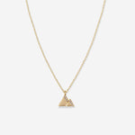 Bryan Anthonys Move Mountains Icon Necklace Gold with Crystals
