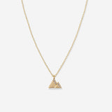 Bryan Anthonys Move Mountains Icon Necklace Gold with Crystals