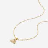 Bryan Anthonys Move Mountains Icon Necklace Gold with Crystals
