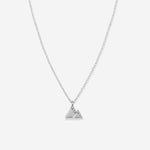 Bryan Anthonys Move Mountains Icon Necklace Silver with Crystals