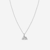 Bryan Anthonys Move Mountains Icon Necklace Silver with Crystals