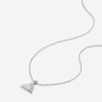 Bryan Anthonys Move Mountains Icon Necklace Silver with Crystals