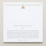 Bryan Anthonys Move Mountains Icon Necklace Gold with Crystals On Card