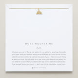 Bryan Anthonys Move Mountains Icon Necklace Gold with Crystals On Card
