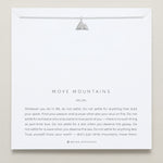 Bryan Anthonys Move Mountains Icon Necklace Silver with Crystals On Card