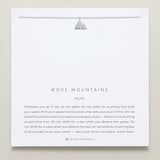 Bryan Anthonys Move Mountains Icon Necklace Silver with Crystals On Card