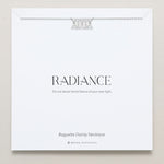 Bryan Anthonys Radiance Collection Baguette Dainty Necklace Silver