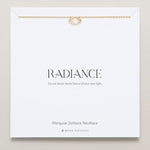 Bryan Anthonys Radiance Collection Marquis Solitaire Necklace Gold On Card