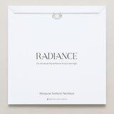 Bryan Anthonys Radiance Collection Marquis Solitaire Necklace Silver On Card