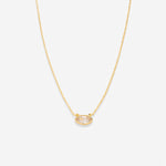 Bryan Anthonys Self Love Marquise Solitaire Necklace Gold