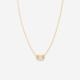 Bryan Anthonys Self Love Marquise Solitaire Necklace Gold