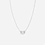 Bryan Anthonys Self Love Marquise Solitaire Necklace Silver