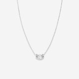 Bryan Anthonys Self Love Marquise Solitaire Necklace Silver