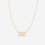 Bryan Anthonys Radiance Collection Baguette Dainty Necklace Gold