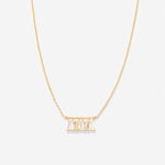 Bryan Anthonys Radiance Collection Baguette Dainty Necklace Gold